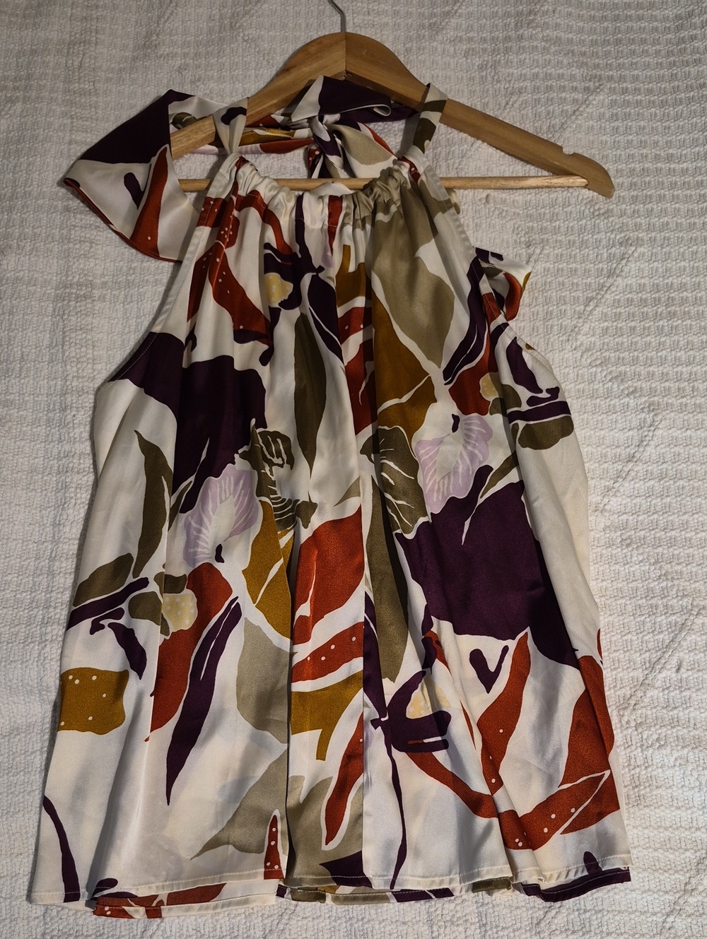 Banana Republic NWT Abstract Floral Halter Trapeze Top Size 8